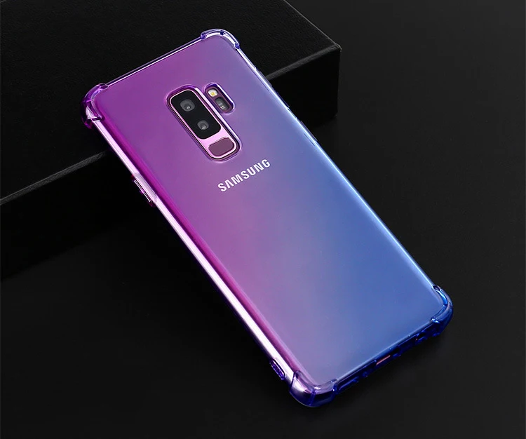 Силиконовый чехол для samsung Galaxy M20 M10 S10E S10 S9 S8 J4 J6 плюс J8 A9 A8 A6 A7 J5 Prime J7 Note 9 8 градиентный чехол