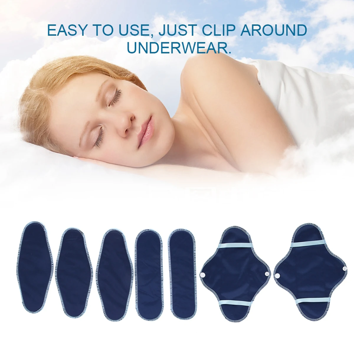 Многоразовые натуральные менструальные прокладки 8 шт./компл./набор накладки на и