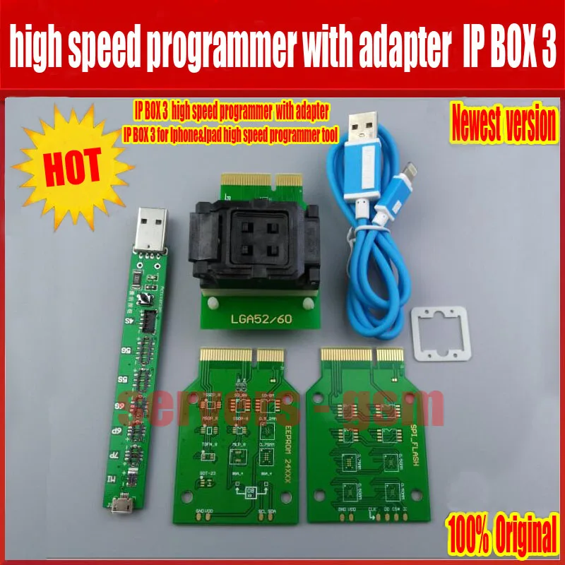 Новейший горячий Ip высокоскоростной блок-программатор IP box 3 для Iphone& Ipad