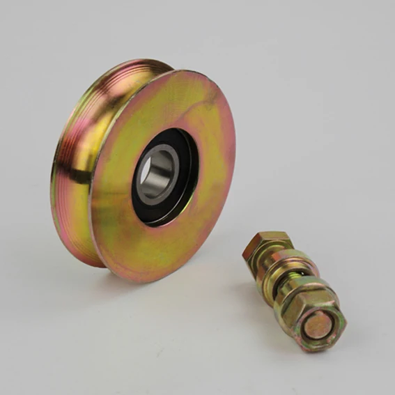 With accessories 3 дюйма диаметр 78 мм раздвижные ворота/двери колеса/Ролики/шкив с одним шт 6203RS подшипника отверстия 17 мм, внешняя поддержка. 2 шт./лот - Цвет: With accessories