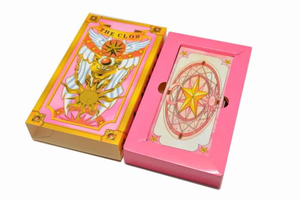 Vevefhuang Card Captor Sakura 52 шт. карты с розовый Клоу Волшебная книга комплект