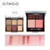 03 O. TWO. O, 2 в 1, матовые блестящие тени для век, палитра, хайлайтер, Румяна для лица, контурный макияж, палитра, De Sombras, Nuevas, TSLM2 - Color: 03