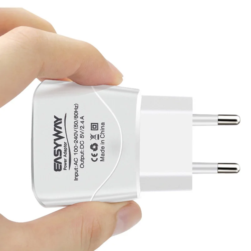 Сетевое зарядное устройство 2 порта USB 5 В 4 А мобильный телефон зарядка для