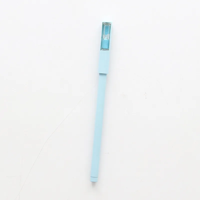A-Blue Новинка Песочные часы черные чернила гелевая ручка 0,5 мм Школьные принадлежности канцелярский призовой Шариковая ручка для студентов - Цвет: A-Blue