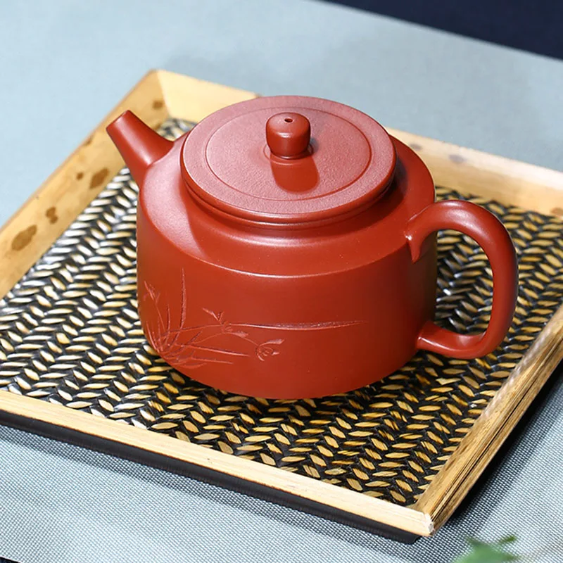 220cc Authentic Yixing Teapot Orchid Fun De Zhong Pot Chinese Purple Clay Tea Set Maker Teaware Vintage Home Decor | Дом и сад