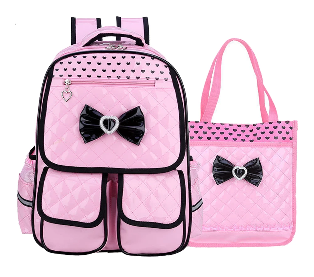 Рюкзаки из ПУ кожи для девочек водонепроницаемые детские ранцы принцесс милые