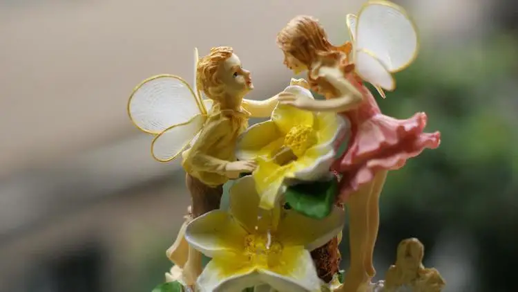 Водяной фонтан увлажнитель украшения подарок свадебный аквариум fairylady цветок Рождество Валентина любителей Ангел Европейский