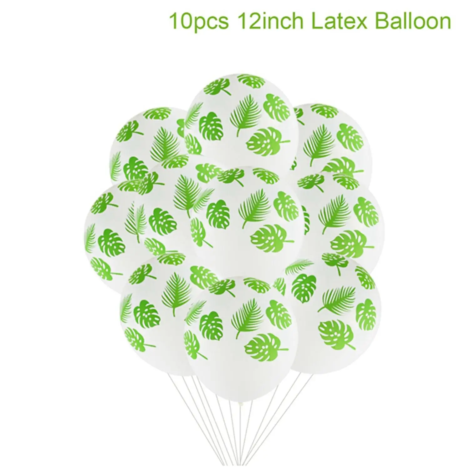 leaf balloon Гавайская тропическая вечерние украшения Зеленые пальмовые воздушные шары с листьями джунглей для вечеринки в стиле сафари поставки шарики для день рождения вечерние украшения балон - Цвет: leaf balloon