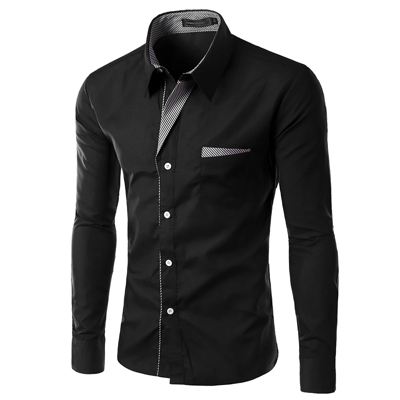 2020 New Summer Fashion Brand Mens Shirt Slim Fit Men Long Sleeve Dress Shirt Male Striped Casual Business Shirts Plus Size 4XL