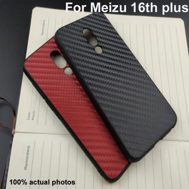 Для Meizu 16th plus 16thplus чехол из углеродного волокна силиконовый тонкий meizu16th Чехлы для