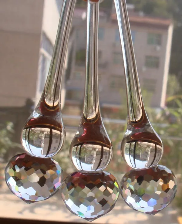 10 шт. 105 мм Хрустальное стекло приsim комета прозрачная люстра призматические