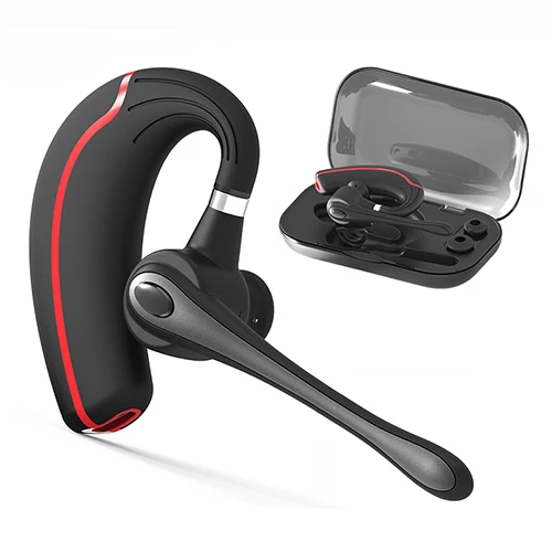 Красный Новейшая Bluetooth беспроводная гарнитура CSR 4,1 Bluetooth гарнитура с шумоподавлением Беспроводные наушники с микрофоном для телефона ПК - Цвет: Красный