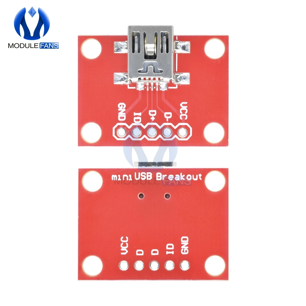 Плата адаптера для разработки мини USB с контактным разъемом удлинителя Mini