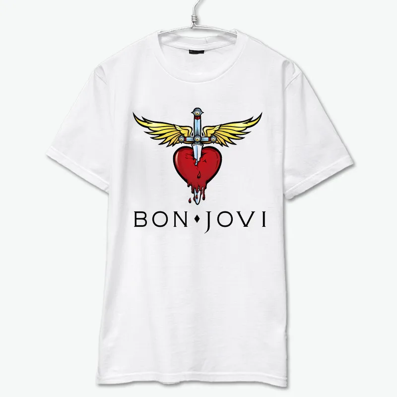 Guns n roses aerosmith bon jovi Классические рок логотипы для мужчин и женщин футболка