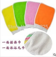 free shipping 400 pcslot shower towel magic peeling glove exfoliating bath glove