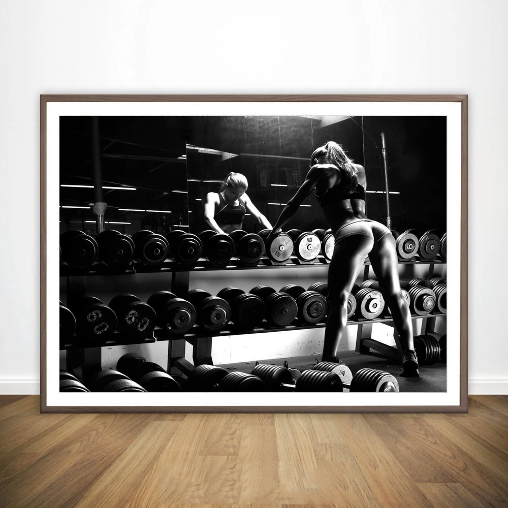 Мотивационная для бодибилдинга художественный шелковый постер Печать Фитнес