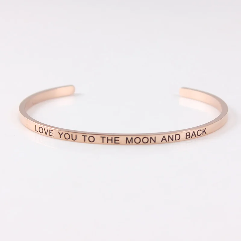 

2018 316L Stainless Steel Bangle Engraved nursing is a work of heart Positive Inspirational Mantra Bracelets for Women