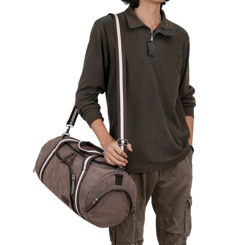 Большой Ёмкость холст спортивную сумку для человек открытый Фитнес Training