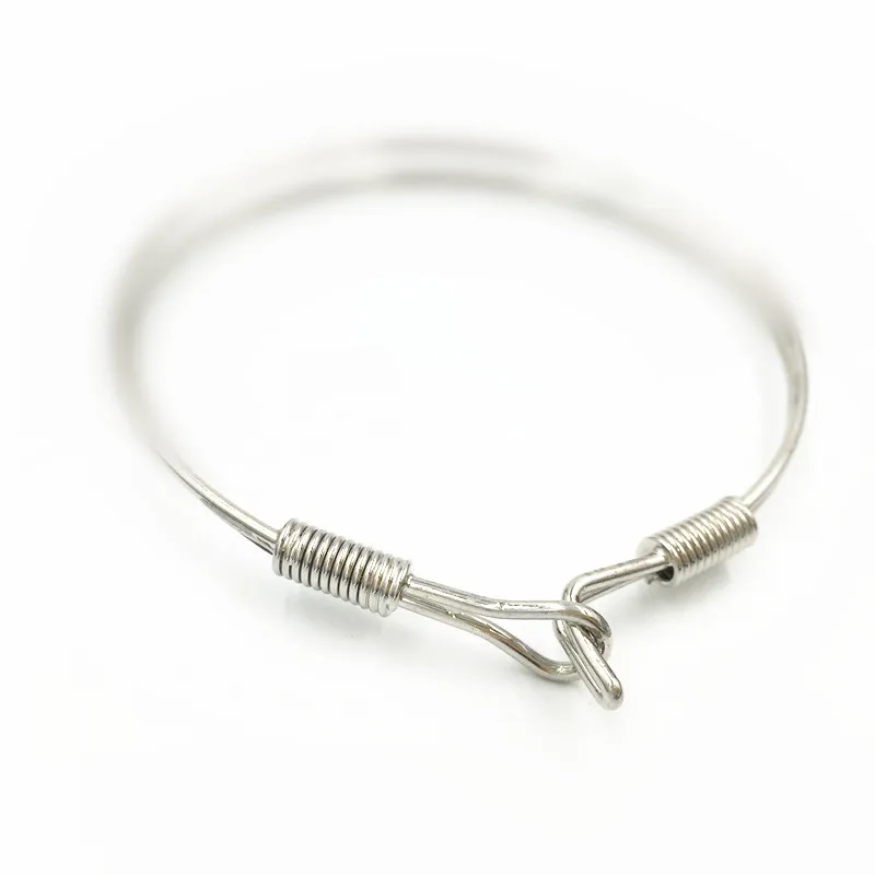 (10 шт.) оптовая продажа посеребренный ажурный браслет из 2 проводов