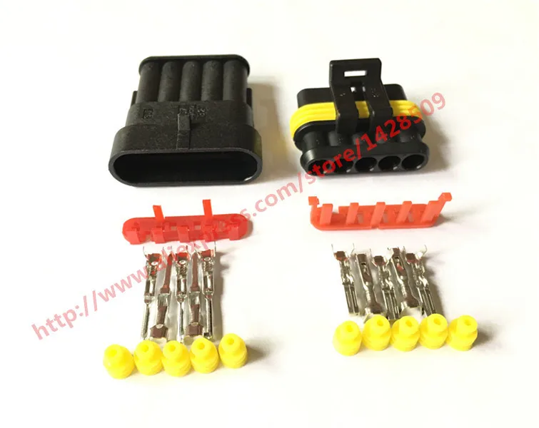 5 комплектов контактный Водонепроницаемый Электрический провод автомобильный