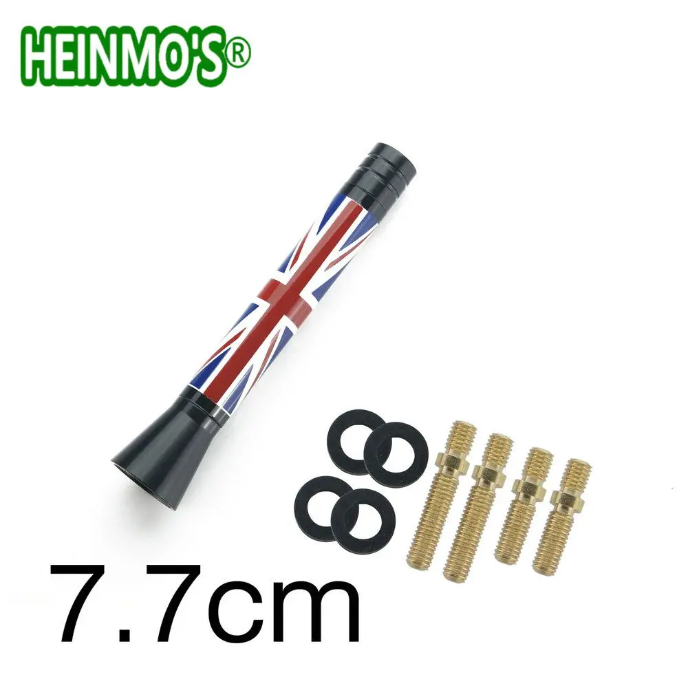 Flag Red Jack 77mm Аксессуары для MINI Cooper, земляк для MINI Cooper R56 R50 R53 R55 R60, одна автомобильная антенна для MINI F56 F55 F54 F60 F61 - Цвет: Flag Red Jack 77mm