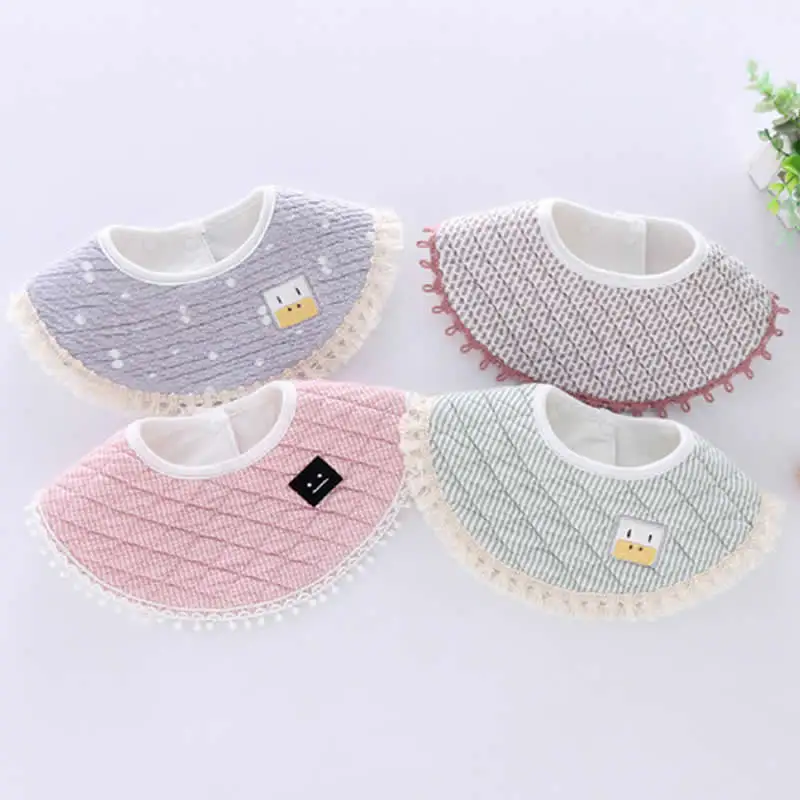 Baby Bibs Cotton Feeding Apron Girls Cartoon Scarf Collar Burp Cloth 360 degree European saliva bib | Детская одежда и обувь