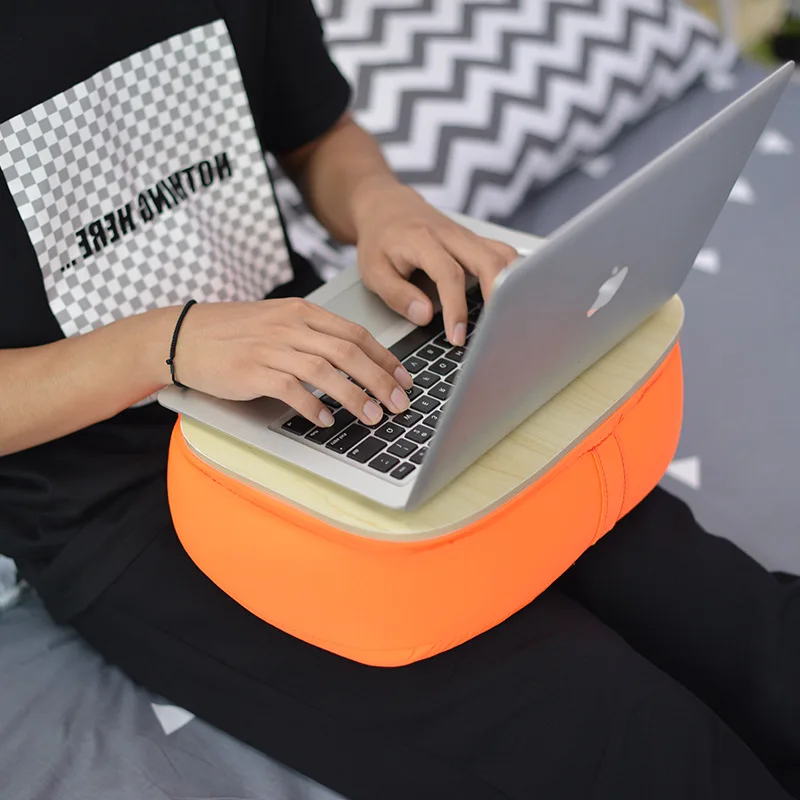 

FULCLOUD 36*26*15cm Simple Cushion Tray table Lazy knee notebook Computer table on the bed Cushion Flat table desk