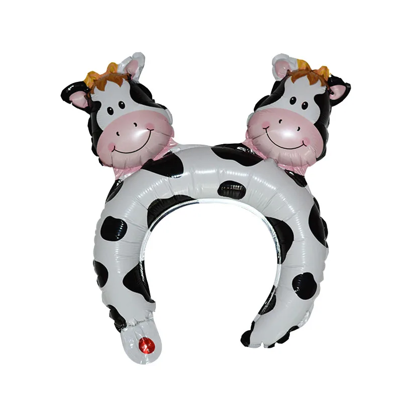 6 шт. сделай сам мини-Воздушные шары из фольги с животными повязка на голову