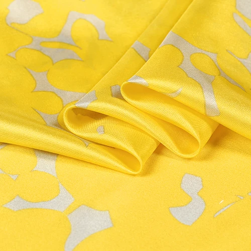 Индивидуальные Современные шелковые ткани французский шелк doupion ткань желтая