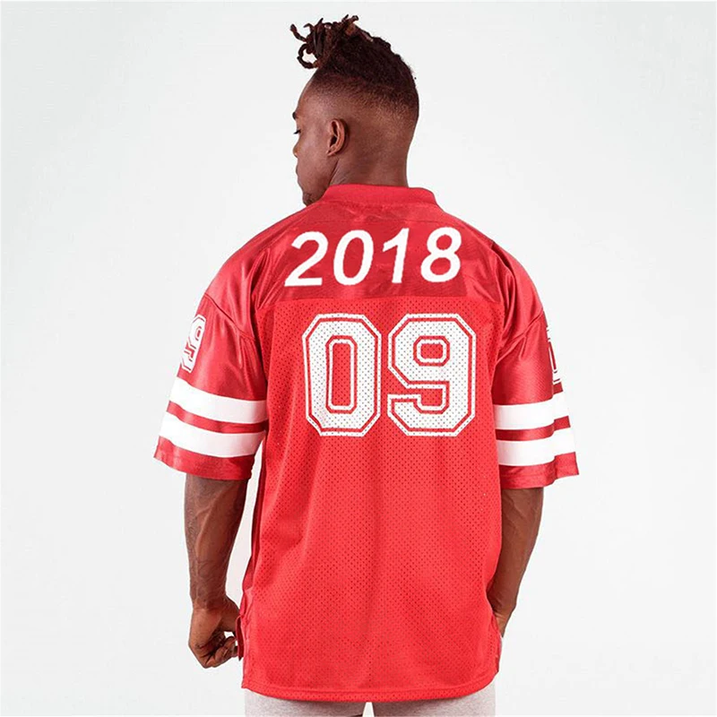 Сетчатая рубашка с коротким рукавом Футболка мужская одежда для фитнеса боксер