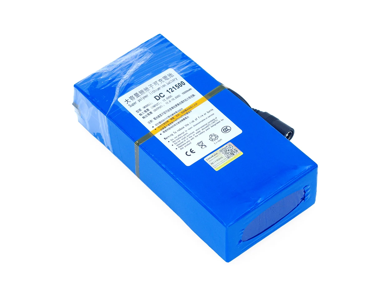 LiitoKala Универсальный 12 V/11,1 V литий-ионный аккумулятор емкостью 20000mAh 15000mAh 9800 mAh, 12,6 V Полимерные литий-ионные аккумуляторы
