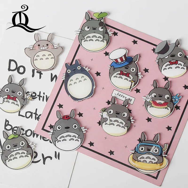 1 шт. Мультяшные Значки на булавке акриловые одежду брошки каваи брошь из ПВХ