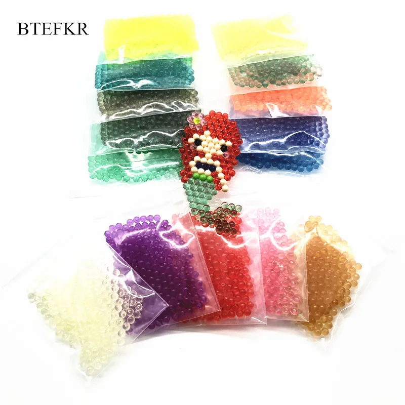 

1500Pcs/Set Crystal Beads Toy for Children Brinquedos 3D Puzzle Toys Hama Beads Pegboard Juegos Didacticos Infantiles Juguetes