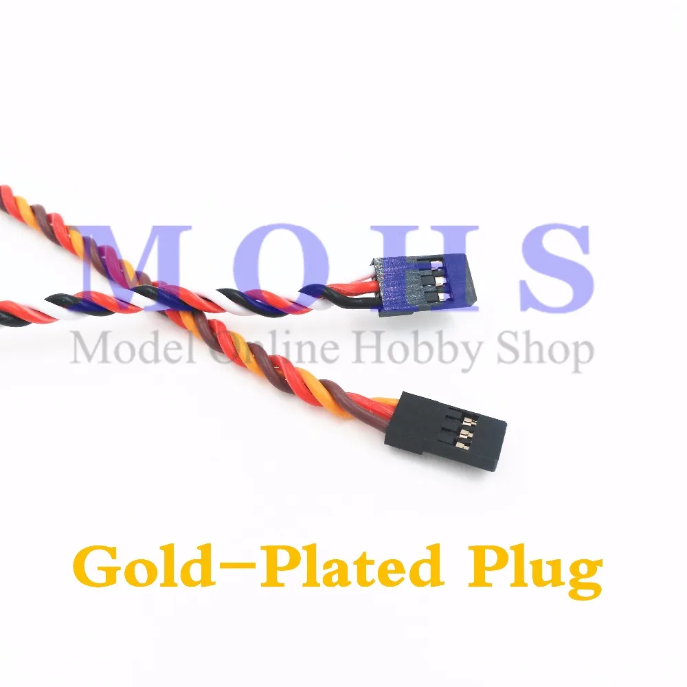 Акция 45 см 75 10 шт. B/R/O B/R/W 60cores позолоченный витой сервопривод Удлинительный кабель