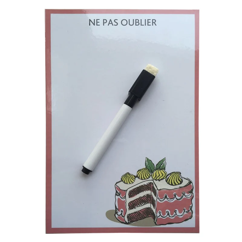 Серия тортов компактная сухая стираемая гибкая магнитная доска на холодильник