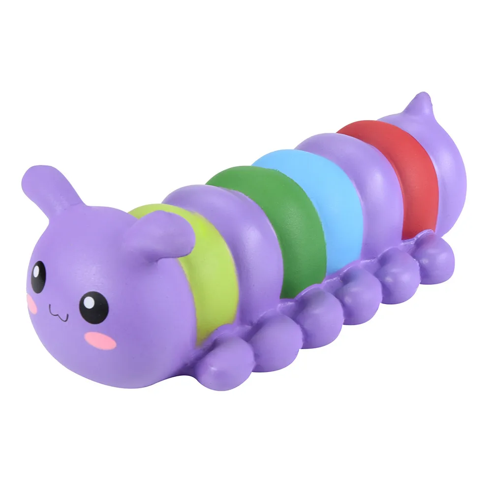 17 см Jumbo Squishy гусеница медленно растет крем ароматическая игрушка для снятия