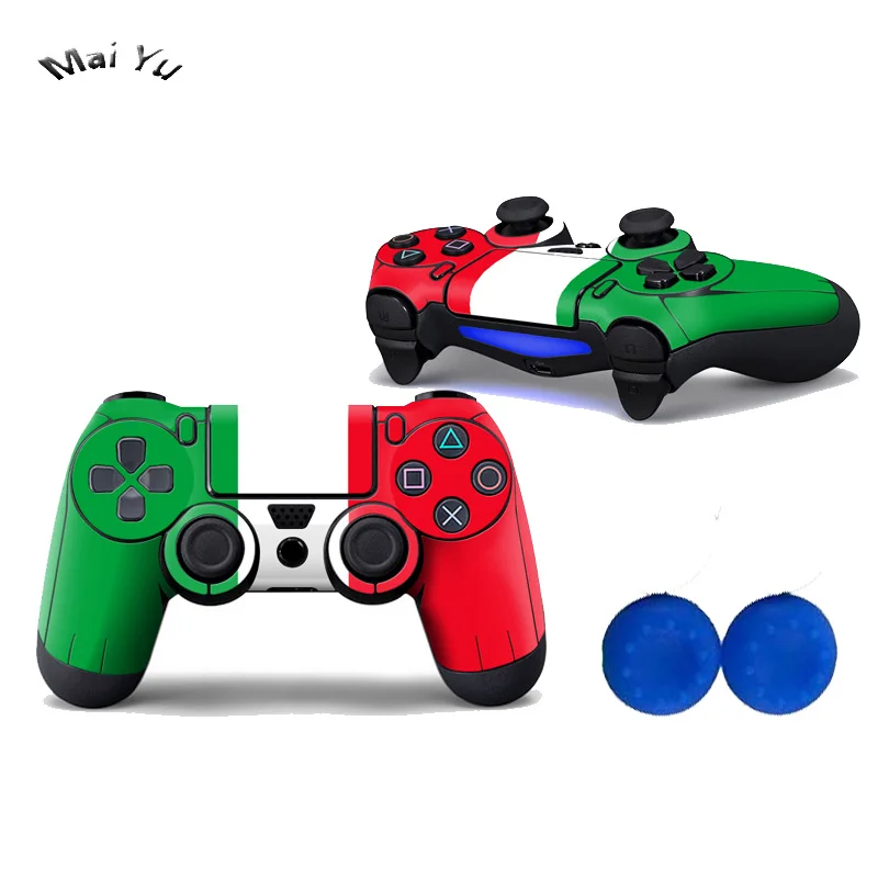 Профессиональная игровая искусственная кожа PS 4 с крышкой контроллеров чехол