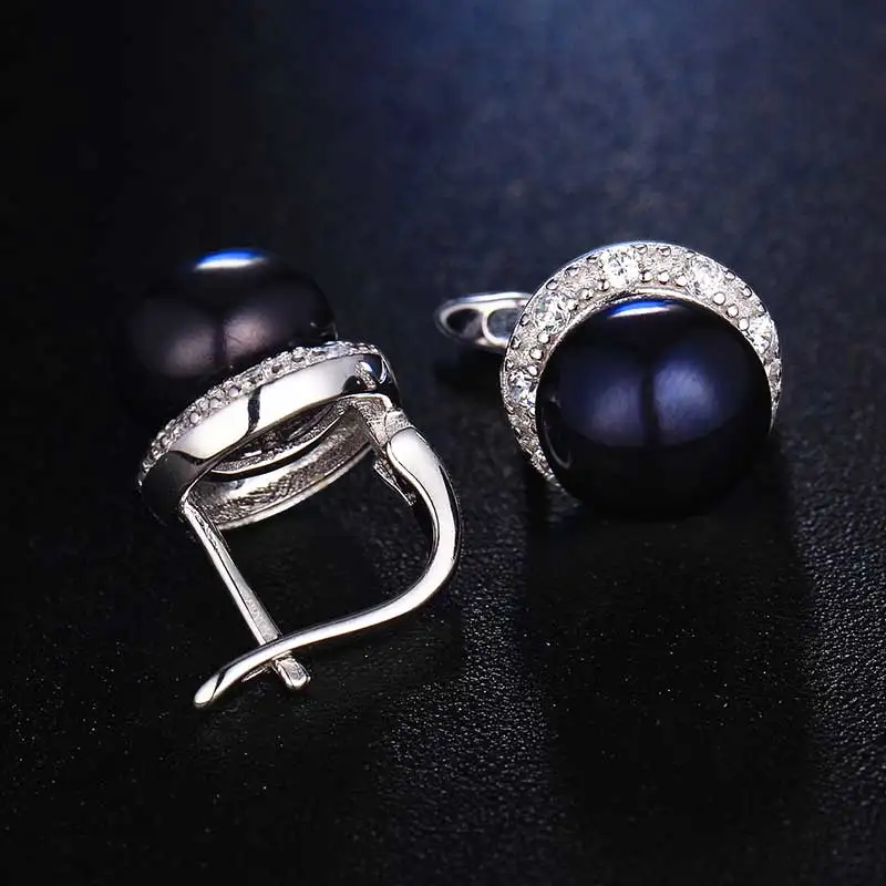 2019 серьги гвоздики с пряжкой бабочкой пресноводный белый розовый фиолетовый