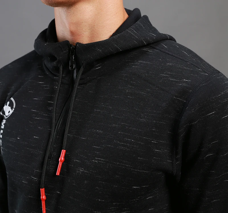 Lantech Для мужчин с капюшоном Jogger Фитнес упражнения зимняя куртка длинным рукавом