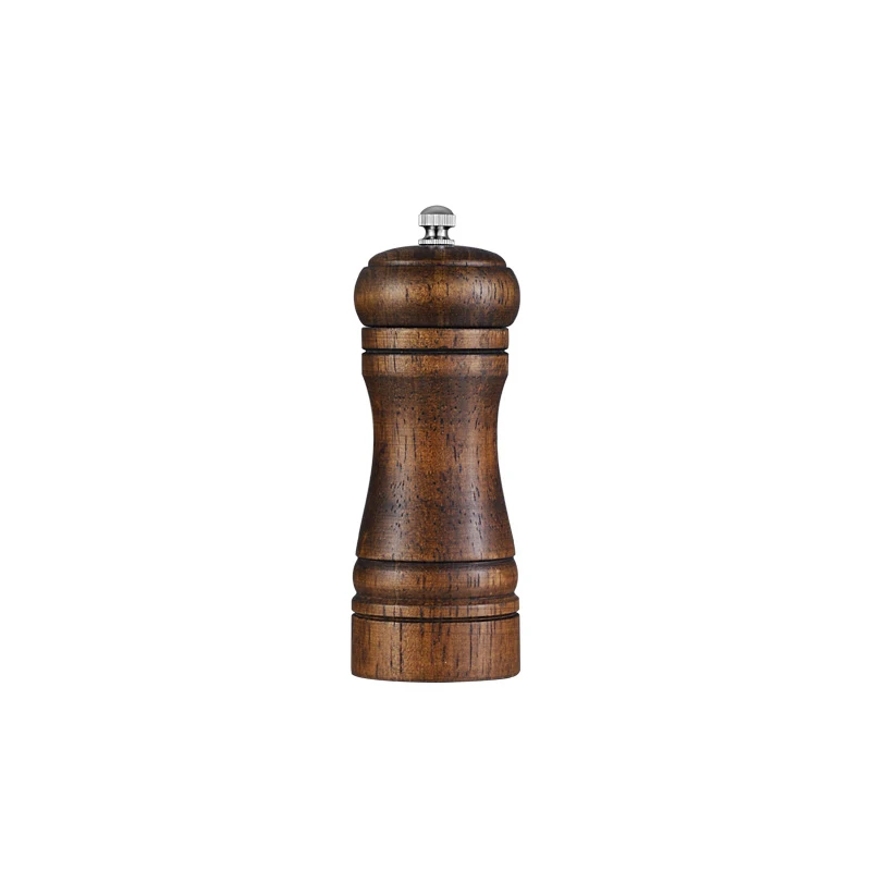 Small Pepper grinder Классическая дубовая мельница для соли и перца ручной измельчитель рамка для приправ контейнер для специй кухонные аксессуары инструменты для приготовления пищи - Цвет: Small Pepper grinder