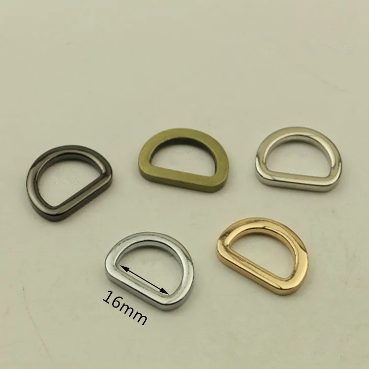 5pcs metal D ring hook buckle for handbag luggage shoes hardware accessory DIY bag garment webbing clsap hanger | Дом и сад