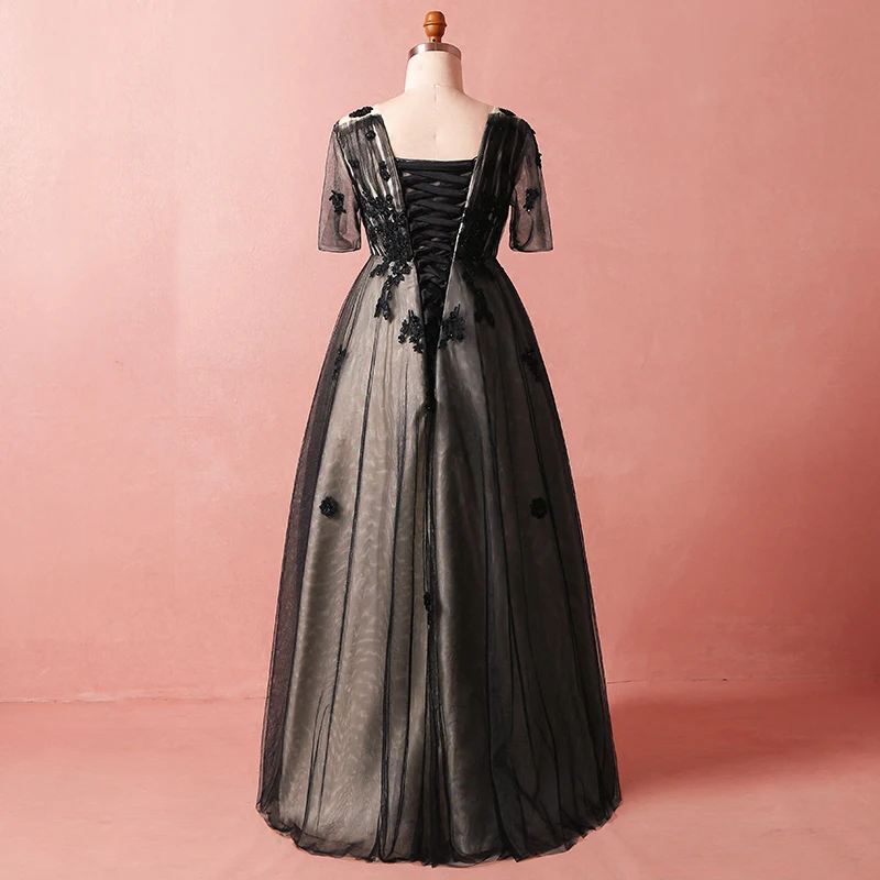 Вечерние платья больших размеров с рукавами трапециевидной формы v-образным