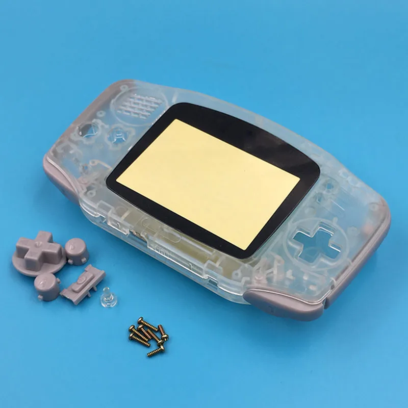 Transparent 6 комплектов для nintendo GBA корпус чехол для Gameboy Advance оболочка полный корпус оболочка корпуса - Цвет: Transparent