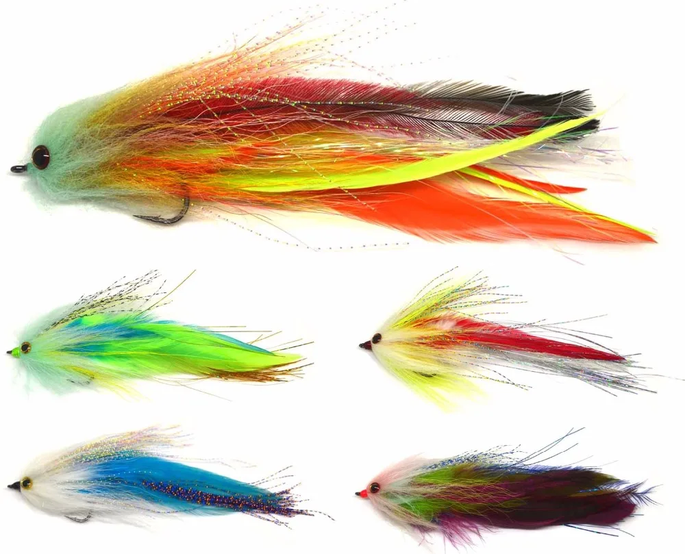 6 &quotфорель лосось Steelhead Щука Fly Рыбалка Мухи Новый | Наживка