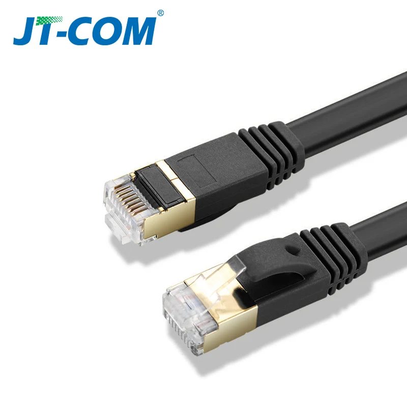 Ethernet кабель Gigabit CAT6 сетевой RJ45 круглый плоский витая пара патч корд для