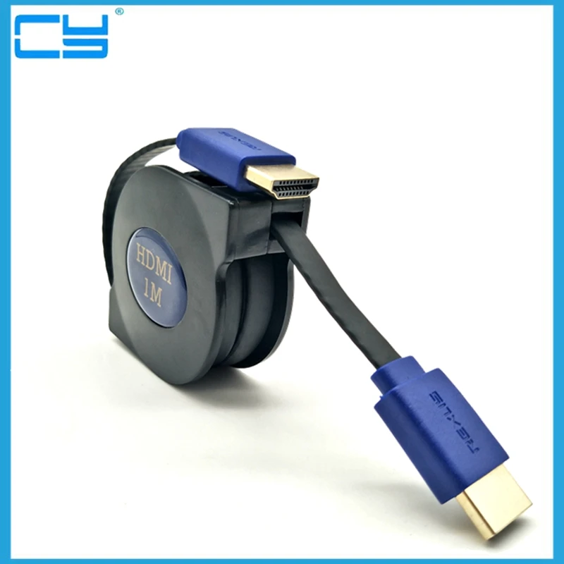 Высокоскоростной пружинный Micro HDMI совместимый с кабелем позолоченный Поддержка