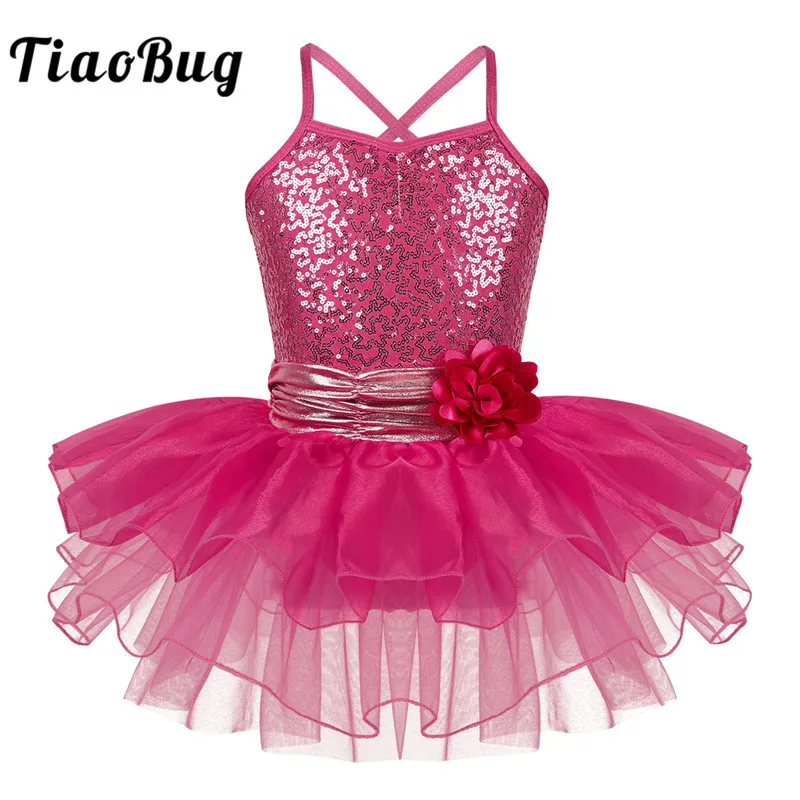 Профессиональный Балетный костюм TiaoBug платье пачка на тонких бретельках с