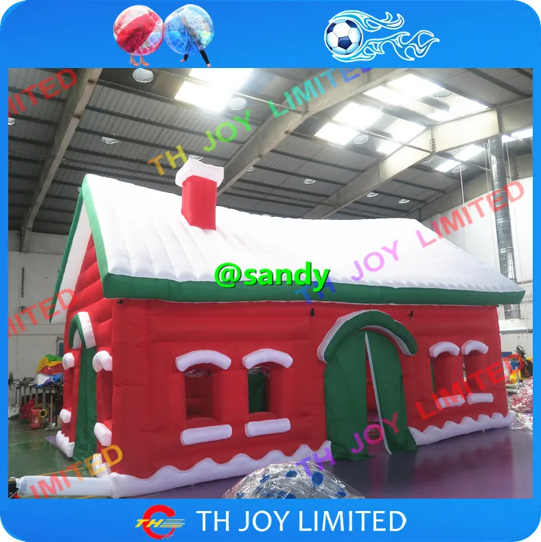 Бесплатная доставка по воздуху до двери! Рождественский надувной дом Санта