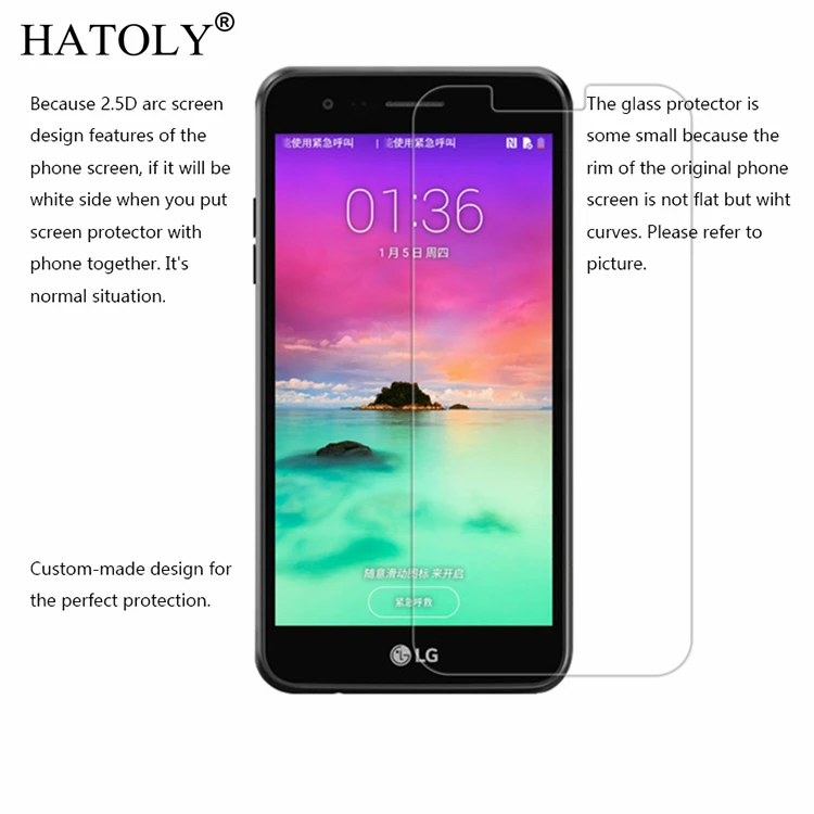 2 шт. закаленное стекло для LG K10 2017 M250 ультратонкая Защита экрана X400 пленка K20 Plus