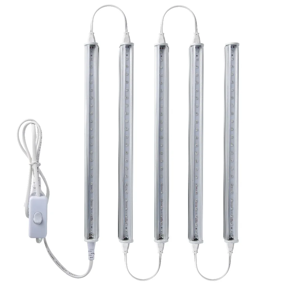 Светодиодсветодиодный лампа для выращивания растений 10 Вт 7 T5 SMD 5730 2835 85-265 В